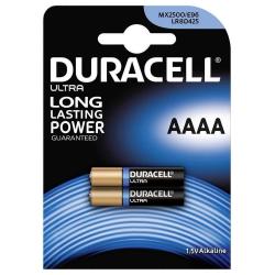 2 Pack Duracell Ultra AAAA 1.5V Alkaline Battery, MX2500,E96,LR8D425