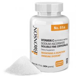 Bronson Buffered Vitamin C Crystals Powder 1 Lb Immune Support