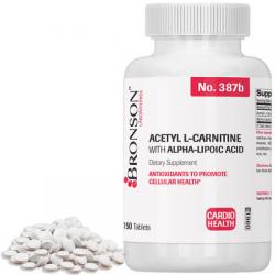 Bronson Acetyl L-carnitine 500 Mg with ALA 200 Mg 150 Tabs