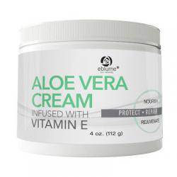 Eblume Aloe Vera Cream with Vitamin E , 4 oz.