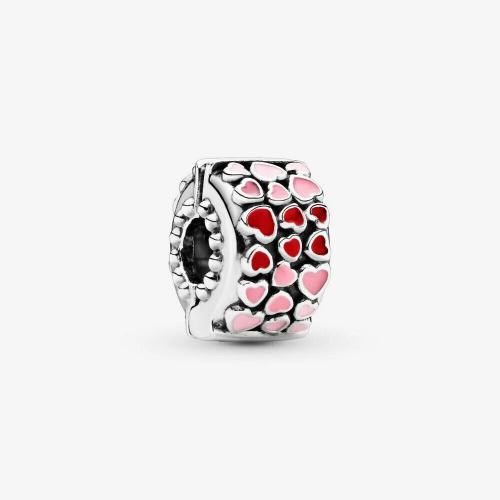 New Genuine Pandora Burst of Love 796594 Clip charm Valentine's Day 2018