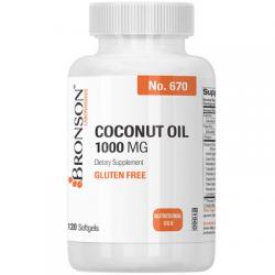 Bronson Organic Coconut Oil 1000 mg, 120 Softgels