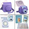 Fujifilm Instax Mini 9 Instant Film Camera Smokey White + 40 Film Deluxe Bundle