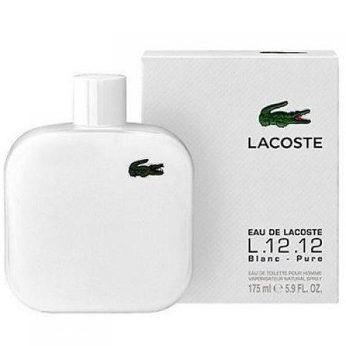 Eau de LACOSTE L.12.12 BLANC PURE cologne men EDT 5.9 oz NEW IN BOX