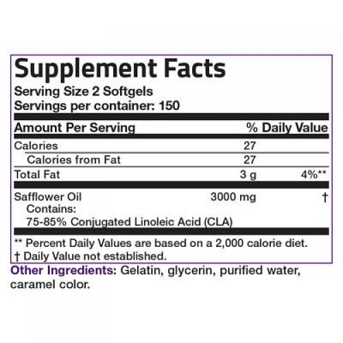 Bronson CLA 3000 High Potency Safflower Oil Weight Loss Exercise Enhancement