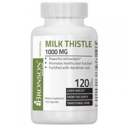 Bronson Milk Thistle Liver Antioxidant Support 1000mg, 120 Capsules