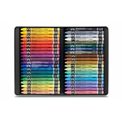Caran d'Ache Classic Neocolor II Water-Soluble Pastels, 40 Colors