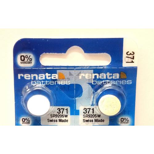 371 RENATA SR920SW D370 Watch Battery Free Shipping Authorized Seller (10 PACK)