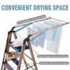 Rackaphile Clothes Drying Rack 2 in 1 Laundry Drying Rack Step Ladder Aluminu...