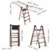 Rackaphile Clothes Drying Rack 2 in 1 Laundry Drying Rack Step Ladder Aluminu...