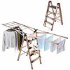 Rackaphile Clothes Drying Rack 2 in 1 Laundry Drying Rack Step Ladder Aluminu...