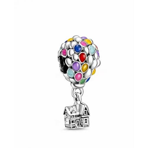 Authentic Pandora  Disney Multi-color Up House  Balloons  Dangle 798962C01