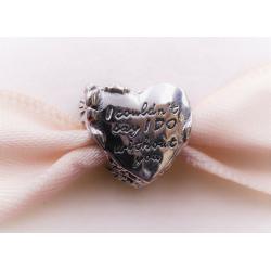NEW AUTHENTIC PANDORAE  BRIDESMAID/MAID OF HONOR HEART CHARM CHARM 799146