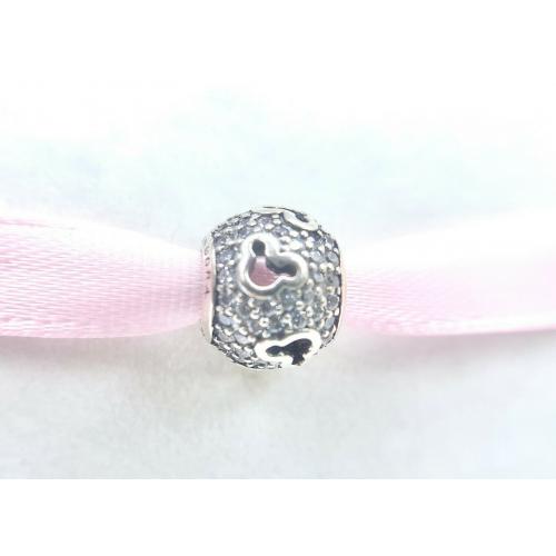 Authentic Pandora Silver 925 ALE Disney Mickey Silhouettes Charm 791442CZ