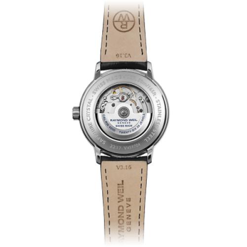 Raymond Weil Maestro Men's Automatic Black Dial Leather Watch 2237-STC-20001