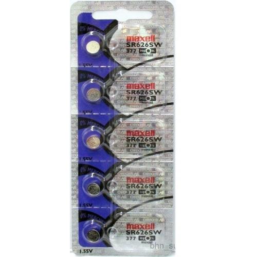 377 MAXELL WATCH BATTERIES SR626SW SR626 V377 SR66 (1pcs)