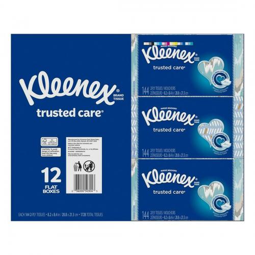 Kleenex Ultra Soft Facial Tissues - Flat Boxes (12 pk., 110 tissues)