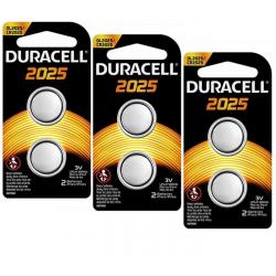 Duracell CR2025 ECR2025 CR 2025 DL2025 3 Volt Battery  x 6
