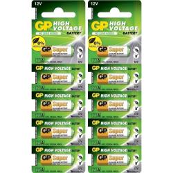 10 Pcs GP23A 12V Alarm Remote Alkaline Batteries GP 23AE 21/23 A23 23A MN21 23GA