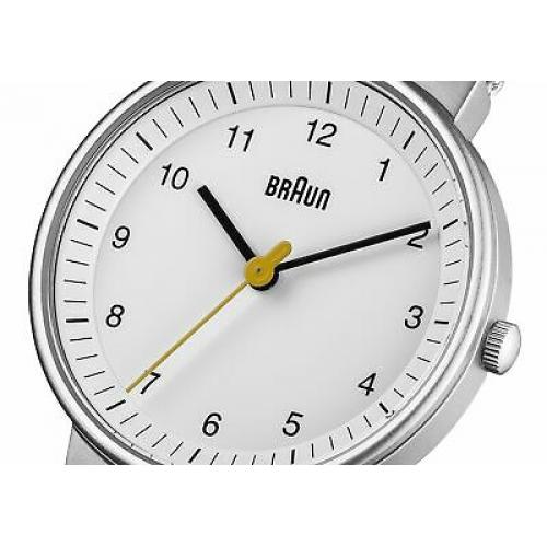 Braun Women's BN0031WHSLMHL Silver-Tone Watch with Mesh Stainless Steel band 