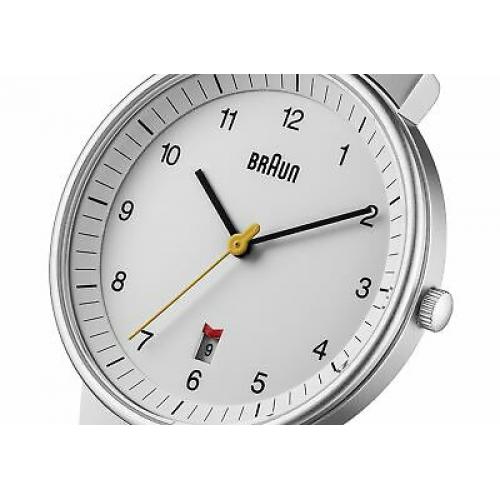 Braun Men's Stainless steel Mesh Quartz Silver Toned Watch BN0032WHSLMHG 