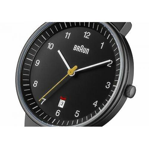 Braun Men's BN0032BKBKG Classic Analog Display Quartz Black Watch