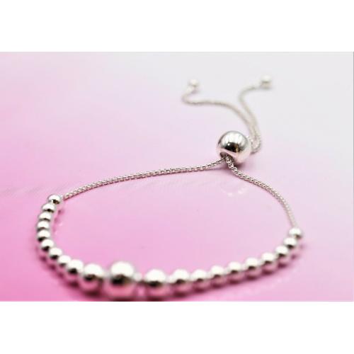 Authentic Pandora Silver 925 ALE  STRING OF BEADS  Bracelet  597749 size 9.8