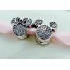 2 Pandora Silver 925 Disney Minnie Mickey Mouse Ears Clip Charms 791933 791931