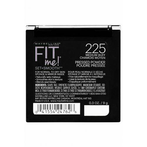 Maybelline Fit Me! Pressed Powder set +smooth 225 Medium Buff