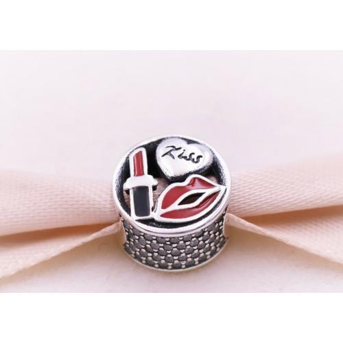 New Authentic Pandora Silver 925 ALE Glamour Kiss Charm Bead 796324CZ