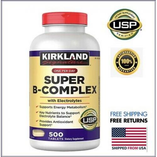 B Super Complex 500 Kirkland Electrolytes One Per Day Vitamin C Tablet 1000