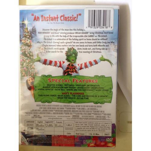 Dr Seus How the Grinch Stole Christmas (DVD) New, Free shipping