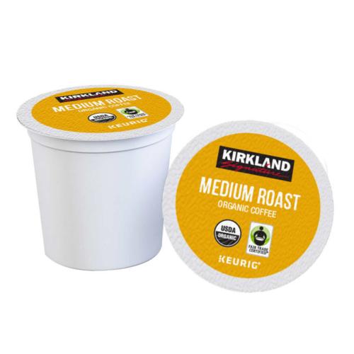 Kirkland Coffee Organic Medium Blend Recyclable K-Cup Pod 120 Count