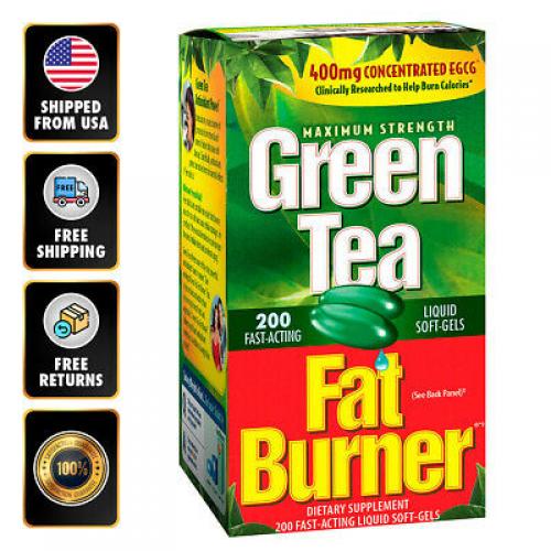 Applied Nutrition Green Tea Fat Burner 400mg Weight Loss Pills 200 Softgels EXP