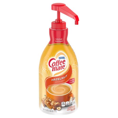 Nestlé Coffee-mate Coffee Creamer Hazelnut Pump Bottle 50.7 Oz