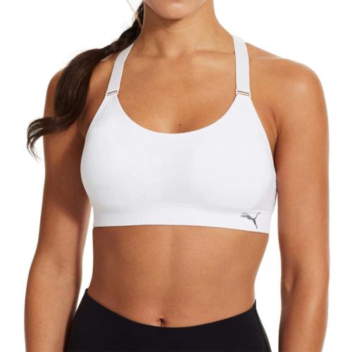 3 Puma Ladies Sports Bra  Racerback Moisture Wicking Seamless Stretch S Small