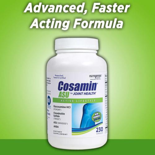 Cosamin ASU Joint Health 230 Caps Glucosamine + Chondroitin Fast Acting EXP