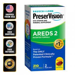 Bausch+Lomb PreserVision AREDS 2 Formula 210 Soft Gels Eye Vitamin EXP