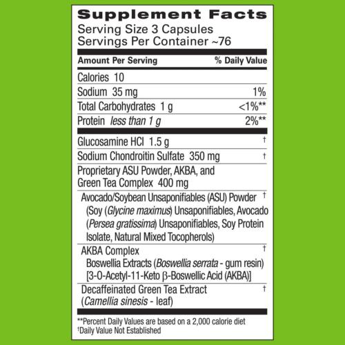Cosamin ASU Joint Health 230 Caps Glucosamine + Chondroitin Fast Acting EXP