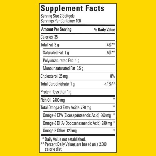 2 Bottles Nature Made Fish Oil 1200 mg 400 Softgels Omega-3 USP Verified EXP