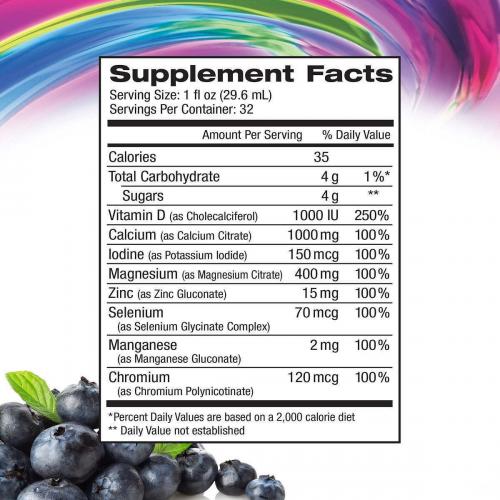 reViva Liquid Calcium, Blueberry Flavor, 64 Ounces Twin Pack