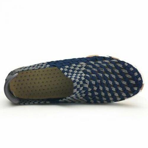 XiaoYouYu Men Slip On Walking Shoes - Lightweight Breathable Woven Loafers Ma...