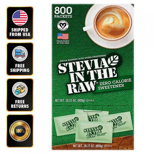 Stevia In The Raw Zero Calorie Sweetener 1 Gr (800 Count) Kosher Vegan EXP
