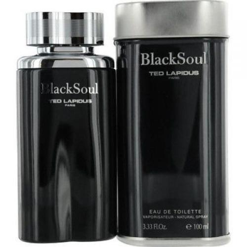 BLACK SOUL Ted Lapidus Cologne Men 3.3 oz 3.4 EDT New in Box