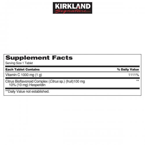 Kirkland Signature Vitamin C 1000 mg., 500 Tablets, Support Immune System