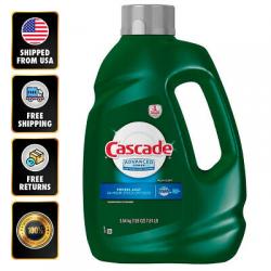 Cascade Advanced Power Liquid Dishwasher Detergent Fresh Scent 125 Fl Oz EXP