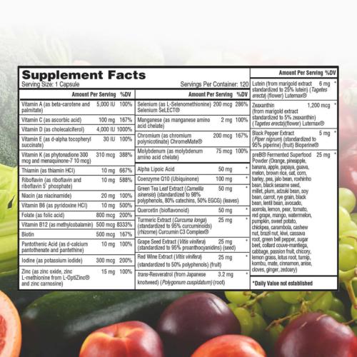Natures Lab One Daily Multivitamin (120 Vegetarian Capsules) 21 Vitamins+ EXP