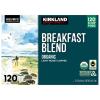 Kirkland Organic Coffee Breakfast Blend Recyclable K-Cup Pods 120 Count EXP