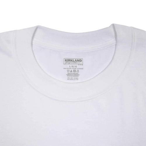 Kirkland Crew Neck T Mens Tee Undershirts Shirts Cotton Tagless White XL X-Large