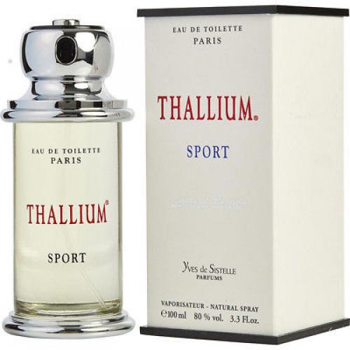 THALLIUM SPORT by YVES DE SISTELLE Men 3.3 oz edt 3.4 New in Box